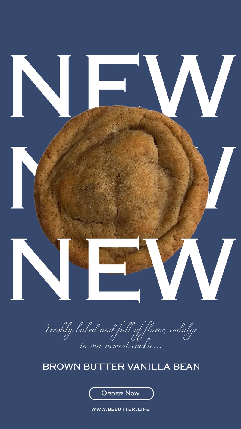 Brown Butter Vanilla Bean Cookie  PICK-UP ORDER